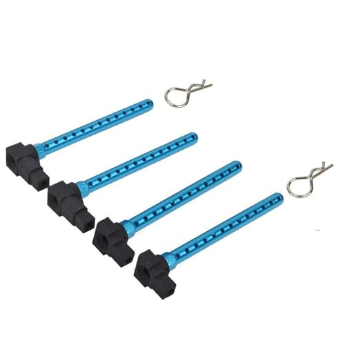 4X Upgrade Aluminum Alloy Body Posts Mount DIY Kit for Tamiya TT01 1/10 RC Car