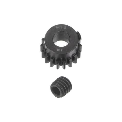 uxcell Mod 1 18T Pinion Gear 8mm Bore Hardened Steel Motor Rack Spur Gear for RC Car Truck Gear Drive