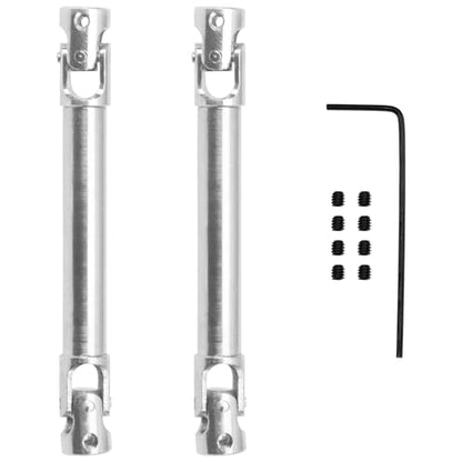 2Pcs Vgoohobby 2mm 3mm 4mm Metal RC Drive Shaft CVD Driveshaft Compatible with WLtoys Axial MN Model WPL Tamiya 1/24 1/18 1/16 1/14 1/12 RC Military Crawler Car Tractor Truck (60-80mm 4-4) - color: 60-80mm 4-4