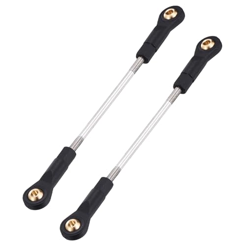 MECCANIXITY 2Pcs Adjustable Turnbuckles Camber Links, 94-104mm Turnbuckle Rod Steering Servo Linkage with M3 Ball Head Rod Ends for RC Car Replace Parts DIY - size: 94-104mm