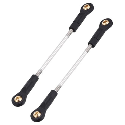 MECCANIXITY 2Pcs Adjustable Turnbuckles Camber Links, 94-104mm Turnbuckle Rod Steering Servo Linkage with M3 Ball Head Rod Ends for RC Car Replace Parts DIY - size: 94-104mm