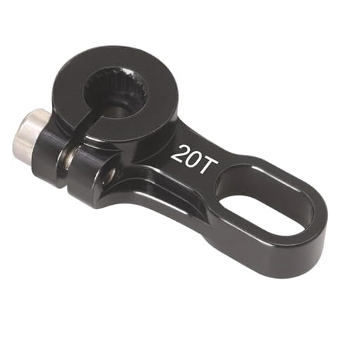 KYX Racing CNC Machined Aluminum 20T Servo Arm Rear Axle Servo Horn Upgrades Parts Accessories for 1/8 RC Crawler Car Axial AXP8 Gilamon 2.2