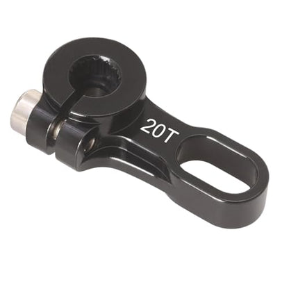 KYX Racing CNC Machined Aluminum 20T Servo Arm Rear Axle Servo Horn Upgrades Parts Accessories for 1/8 RC Crawler Car Axial AXP8 Gilamon 2.2