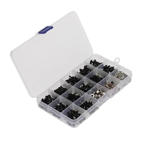 for Axial for SCX10 90046 for Traxxas for Trx4 for Redcat for MST for HSP 1/10 500PCS M3 M4 Metal Screws Nuts Box RC Crawler Car RC Crawlers Components