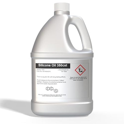 Silicone Oil 350 CST | Premium-Quality Lubricant for Industrial, Automotive, and Cosmetic Applications - 1 Gallon (128 Fl Oz) - size: 128 Fl Oz