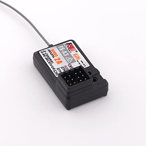 Flysky FS-A3 AFHDS2A 2.4G 3CH Receiver for Flysky GT2E GT2G Transmitter RC Car Boat (2pcs FS-A3) - style: 2pcs FS-A3