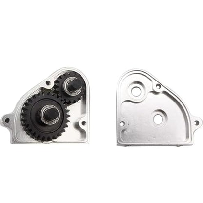RC car Components Compatible with MN128 MN86 MN86S MN86K MN86KS G500 1/12 RC Crawler Upgrade Parts Metal Transmission Gearbox Transfer Case(Silver) - color: Silver