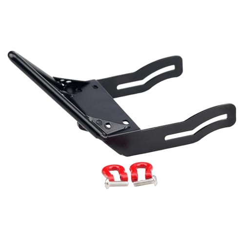 Metal Front Bumper with Winch Mount Shackles for 1/10 Axial SCX10 RC Crawler Upgrade