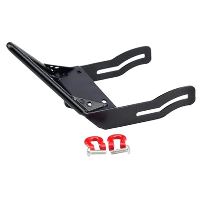 Metal Front Bumper with Winch Mount Shackles for 1/10 Axial SCX10 RC Crawler Upgrade