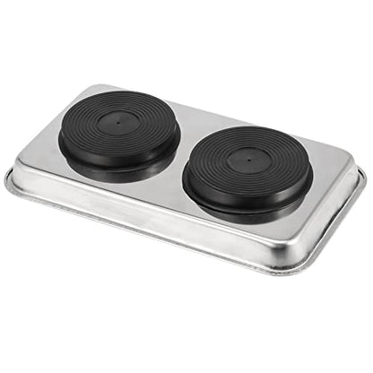 SINJEUN 10 Pieces Rectangle Magnetic Tray, 3.6 x 2.5 Inch and 5.9 x 2.5 Inch Magnetic Tray Set, Stainless Steel Magnetic Tray Holder for Screws, Nut, Bolt and Metal Part - size: 3.6 x 2.5 Inch 5.9 x 2.5 Inch Rectangle