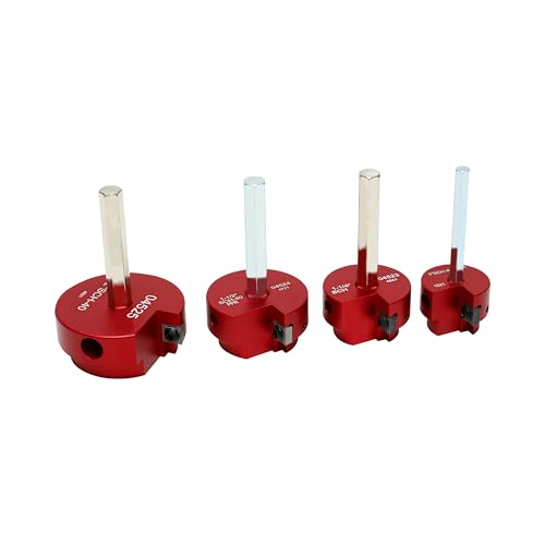 HFS(R) 4 Pcs PVC Pipe Reamer Tool, 3/4",1",1-1/2",2" - Fits 1/2" Drill, PVC Fitting Saver & Plastic Pipe Fitsting Reamer Socket Saver Plumbing Tool for Schedule 40 Plastic Pipes - size: 3/4",1",1-1/2",2"