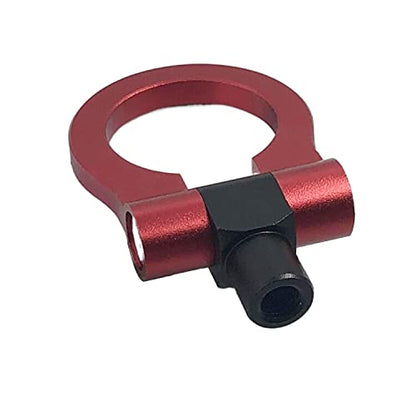 FainWan Track Racing Style Tow Hook Towing Eye CNC Aluminum Screw On Front Rear Bumper Compatible with 3 Series E36 E46 E90 E91 E92 E93 318 320 323 325 328 330 335 M3 1992 to 2012 (Red)
