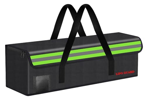 Lipo Battery Safe Bag Large Capatity Fireproof Bag for Ebike Lipo Battery Other Batteries Storage Charging Transport Home Office Travel Safe Storage Pouch - size: 420*140*130mm