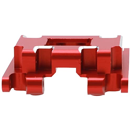 ShareGoo Aluminum Skid Plate Skidplate Transmission Gearbox Mount Compatible with Traxxas TRX4M 1/18 RC Crawler Car Upgrades Parts (Red) - color: Red