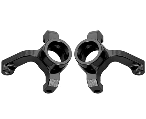 OGRC Aluminum Alloy Steering Knuckles, Caster Blocks C Hubs and Rear Hubs for 1/24 Losi Micro-B Buggy Upgrade Parts (Black) - color: Black
