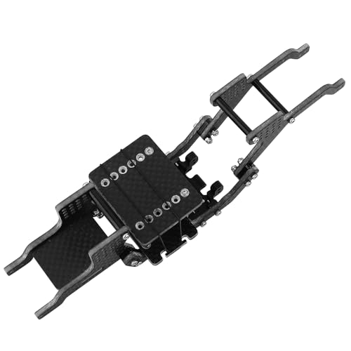 LCG Carbon Fiber Chassis Frame Kit with Brass Skid Plate for 1/18 RC Crawler Redcat Ascent-18 Upgrade Part