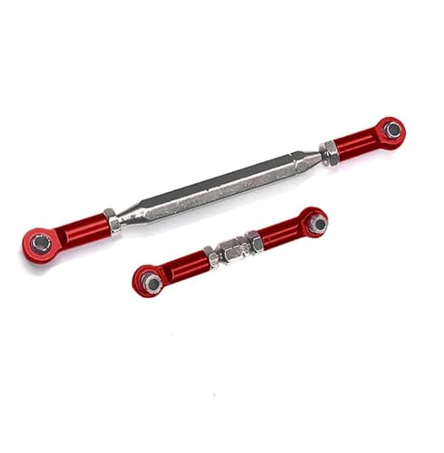 RC Car Rod Linkage Compatible with MN D90 D99 for MN-90 FJ-45 Metal Adjustable Steering Linkage Servo Link Pull Rod Turnbuckle 1/12 RC Car Crawler