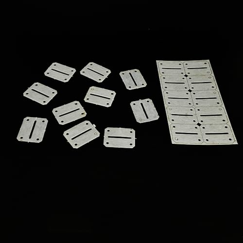 20PCS RC Plane Hinge Folding Leaf Paper Hinges Model Aileron Tail Wing Connector for RC Airplane Aircraft Helicopter DIY Model Plane Fix Wing Parts (25x20mm Rectangle) - style: 25x20mm Rectangle
