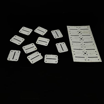 20PCS RC Plane Hinge Folding Leaf Paper Hinges Model Aileron Tail Wing Connector for RC Airplane Aircraft Helicopter DIY Model Plane Fix Wing Parts (25x20mm Rectangle) - style: 25x20mm Rectangle