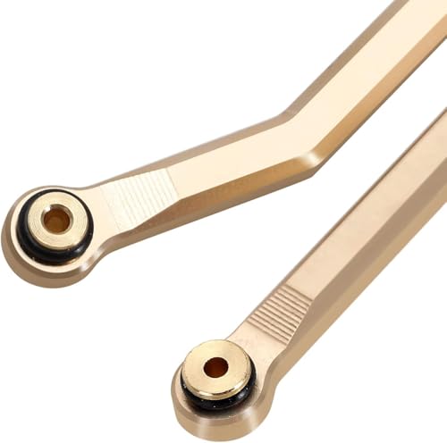 INJORA Brass High Clearance 4 Link Set for SCX24 C10 JLU Bronco Base Camp - color: Brass