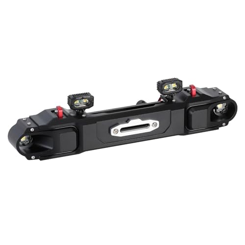 Upgrade Parts Compatible with Axial for SCX6 for Jeep for JLU for Wrangler Metal Front Rear Bumper for 1/6 RC Crawler
