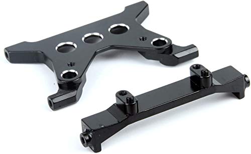 RZXYL Aluminum Alloy Battery Tray Bracket Mounts for 1/10 Axial SCX10 III AXI03007 RC Crawler Car Upgrades Parts (Black) - color: Black