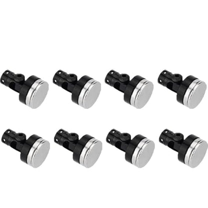 8pcs Magnetic Invisible Body Post Mounts for 1/8 1/10 Scale RC Cars Black Aluminum Alloy Stealth Design Easy Installation