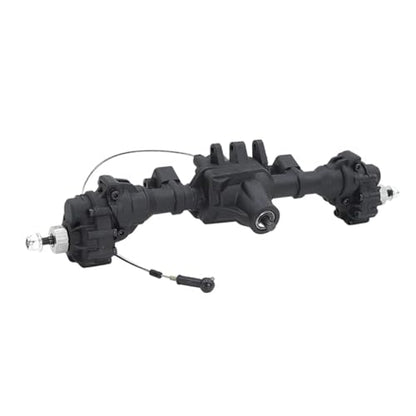 RC Crawler Front Middle Rear Axle Portal Axles with T-Lock Differential for TRAX-XAS 1/10 TRX4 TRX6 6WD RC Car 1/10 Upgrade Part(Middle Axle) - color: Middle Axle