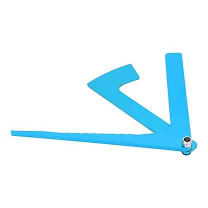 RC Rim Camber Gauge, Adjustable Aluminum Alloy Wheel Alignment Tool for RC Car, Blue Height Ruler for Remote Control Vehicle Setup and Maintenance - color: Blue