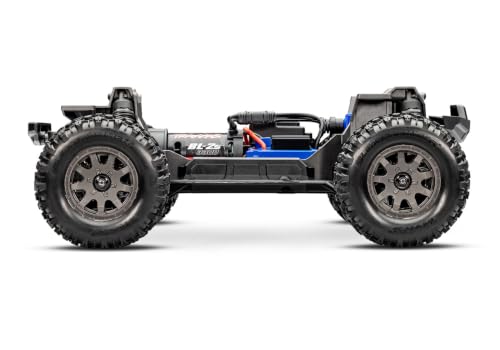 Traxxas Mini Maxx Brushless 4X4 Monster Truck (Blue) | Includes LiPo battery & 2-amp USB-C charger