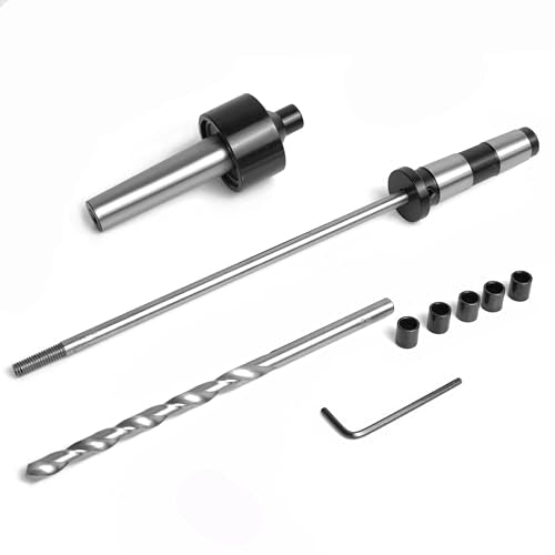 PM-002/MT2 Pen Mandrel Kit with 5pc Bush, 7mm Drill Bit and Mandrel Saver, MT2 for woodturning. - color: Mt2 Pen Mandrel Kit