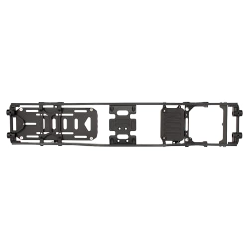 1/10 RC Crawler Carbon Fiber Girder 4.3mm CNC Metal Car Chassis Frame Body Kit for Axial SCX10 II Rock Off Road Truck Upgrade Parts (Black) - color: Black