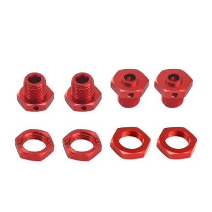 17mm Aluminum Alloy Wheel Hex Hub Adapter & Nut for Arrma 1/8 3S Typhon 1/10 Big Rock V3 RC Car