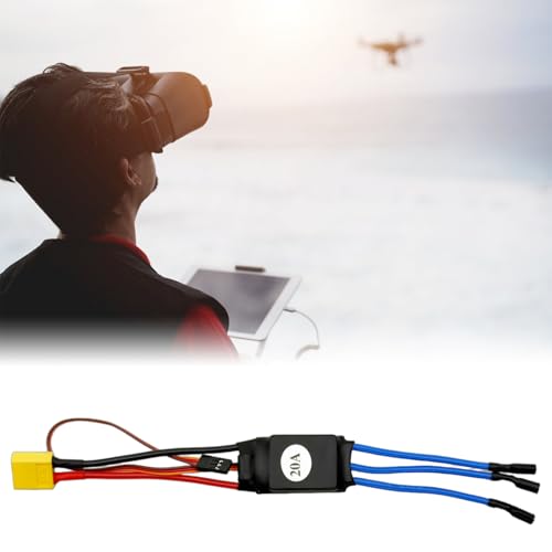 30A Electric Brushless Motor Controller, 2 Pcs ESC Speed Controller with XT60 and 3.5mm Bullet Plugs for RC Drone RC Airplane Helicopter (20A) - color: 20A