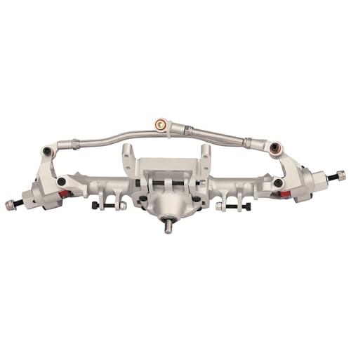 1/10 CNC Aluminum Alloy Integrated Front & Rear Portal Axle for SCX10 II Element Enduro GEN8 RGT EX86100 90046 90047 RC Crawler Upgrade Part (Silver)