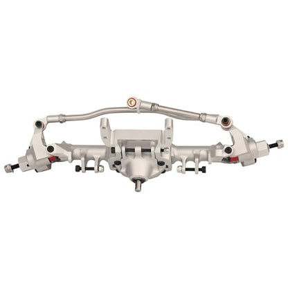 1/10 CNC Aluminum Alloy Integrated Front & Rear Portal Axle for SCX10 II Element Enduro GEN8 RGT EX86100 90046 90047 RC Crawler Upgrade Part (Silver)
