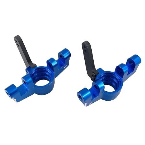 Front Steering Knuckles Caster Blocks for ARRMA Mojave Kraton 4S (Blue) | Aluminum,1/8,1/10,Outcast,BLX,ARA330792,Front Hubs,CNC Machined,High Strength,Precision Fit,Wear Resistant,RC Upgrade - color: Blue