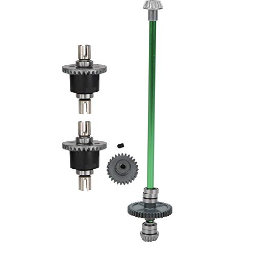 RiToEasysports Central Drive Shaft Motor Gear Differential Mechanism, Alloy Metal RC Car Conversion Accessories for 1/14 RC Car 144001 (Green) - color: Green