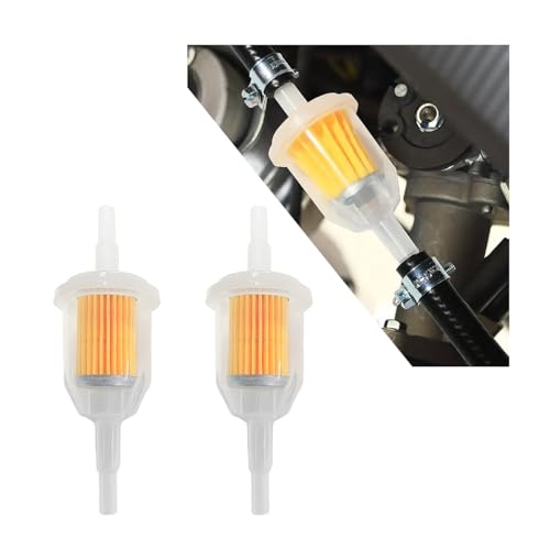 Wevdn 2 PCS Gas Inline Fuel Filters with Magnet, Inline Gas Fuel Filter for Motorcycle Lawn Mower Small Engine, 1/4" and 5/16" Fuel Filter Fit Snowmobiles, Tractors, Car Accessories (2PCS) - color: 2PCS