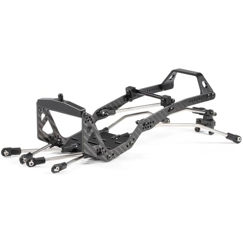 1/10 RC LCG Chassis Kit Ultra Light 92g/3.3oz Performance Carbon Chassis for 1/10 RC Crawler Capra SCX10 (Links Rear Riser for Capra) - style: Links Rear Riser for Capra
