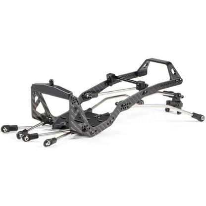 1/10 RC LCG Chassis Kit Ultra Light 92g/3.3oz Performance Carbon Chassis for 1/10 RC Crawler Capra SCX10 (Links Rear Riser for Capra) - style: Links Rear Riser for Capra