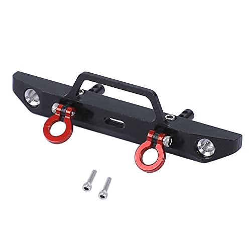 Aluminum Alloy Front Bumper for Axial SCX24 Deadbolt AXI90081 1/24 RC Crawler Car Upgrades (Black)
