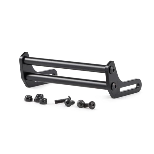 1/10 Carbon LCG Chassis Kit with Molded Bed Sliders Delrin Skid Plate Dual Servo Mount for SCX10 AR44 AR45 Capra F9 TRX4 Axle Gspeed V4 Chassis GS-FS Chassis G-Shot Chassis (Front Bumper) - color: Front Bumper