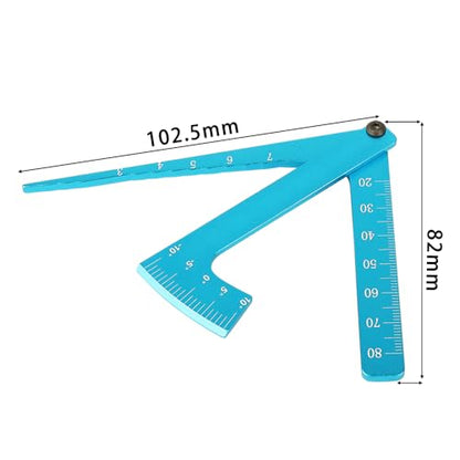 3 in 1 Height Gauge Ruler Aluminum Metal Parts Wheel 1/8 1/10 RC Road Car Set Up Tool Chassis Camber Ride Dip Angle Suspension Simple Toy