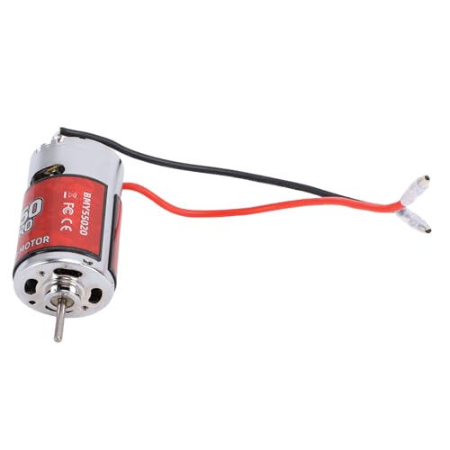 Drfeify 550 Brushed Motor 20T RPM for RC Car and Boat, High Speed D Shaft Replacement for Arrma, HSP, with Stainless Steel Housing