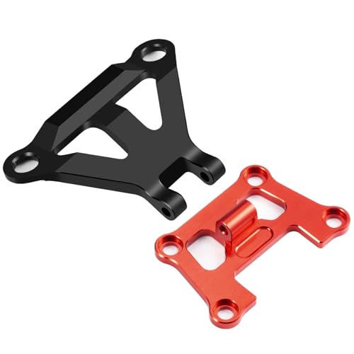 Aluminum Front Bulkhead Mount Strengthenfor Tra-xxas 1/16 Mini Maxx | 4WD RTR Brushless Monster Truck Upgrades Red Front Bumper Support Mount - color: Red