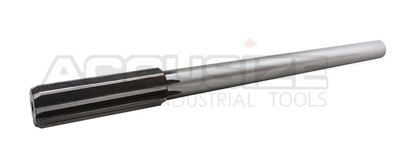 Accusize Industrial Tools Chucking Reamer, 18.0 mm, 0400-5180 | 18.0 mm ANSI HSS M2 Straight Shank Straight Flute Chucking Reamers, Right Hand, 14.24 mm Shank, 8 Flute, 9 in OAL - size: 18.0 mm