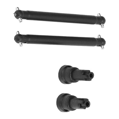 Milltrip RC Rear CVD Drive Shaft Dogbone Set Steel Construction | Efficient Metal Front Rear CVD Drive Shafts Transmission Shaft for SCY16101 16102 16103 16201 1/16 RC Car