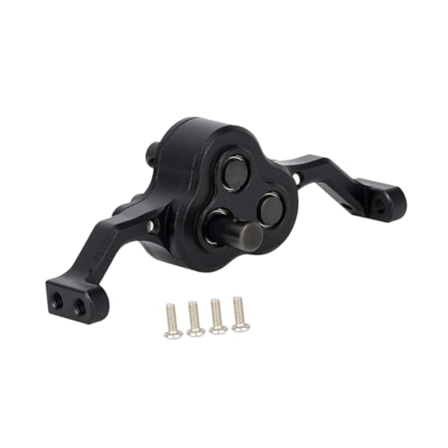 Yiju Model Car Transfer Case Aluminum Alloy Chassis Gearbox RC Car Carrier Bearing Adjustable Metal Transfer Assembly Lightweight Frame, Black - color: Black