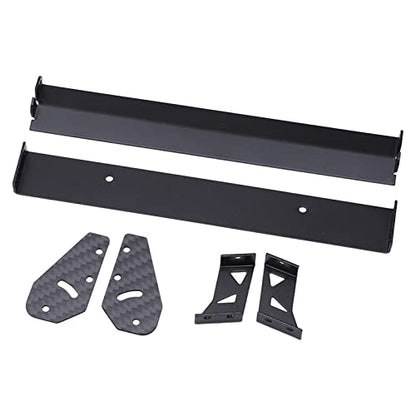 Changor Aluminium Alloy High Strength Rear Wing Tail Spoiler for 1/10 RC On Road Racing Drift Car Black